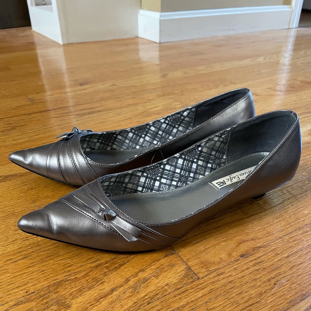 Silver pointy toes